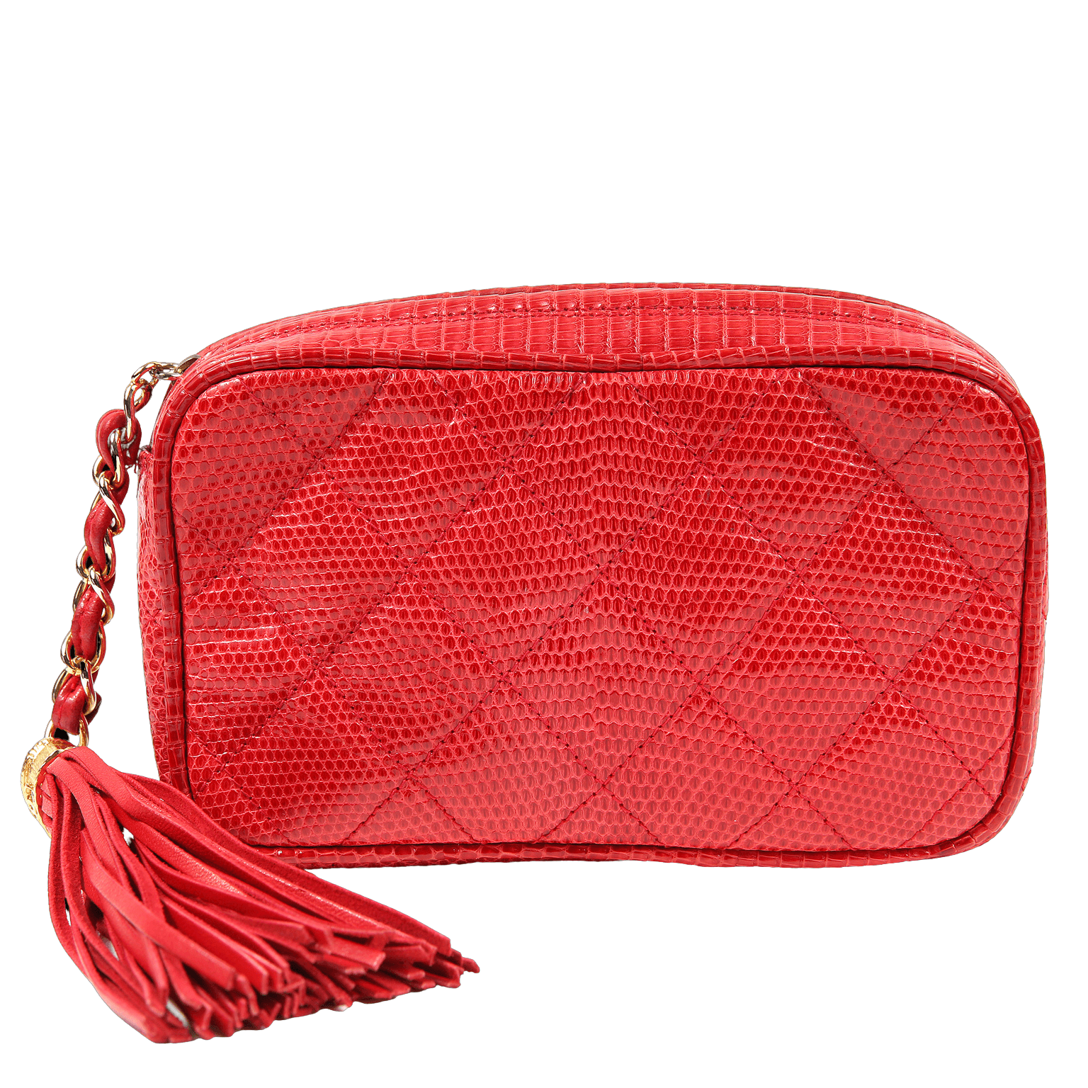 Chanel Red Quilted Lambskin Envelope Pochette Clutch Bag 189ca83 –  Bagriculture