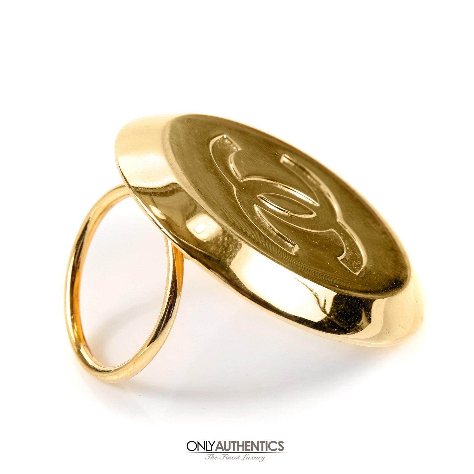 Chanel Gold CC Scarf Ring Clip – Only Authentics