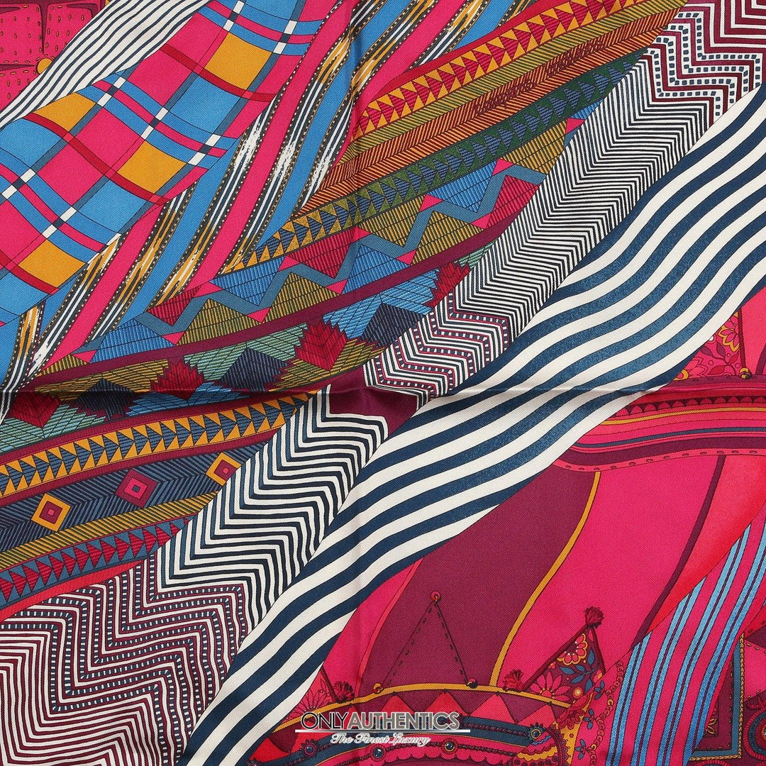 Hermès Coupons Indiens Pocket Square Silk Scarf & Pocket Square