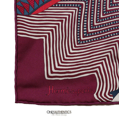 Hermès Coupons Indiens Pocket Square Silk Scarf - Only Authentics