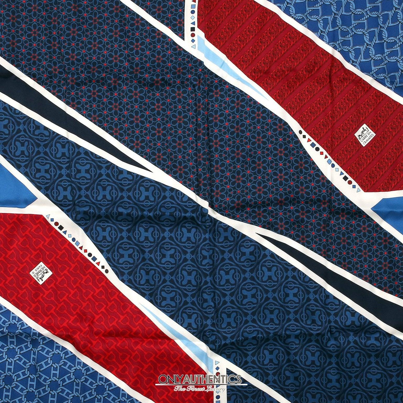 Hermès Carre en Cravates 60cm Silk Scarf - Only Authentics