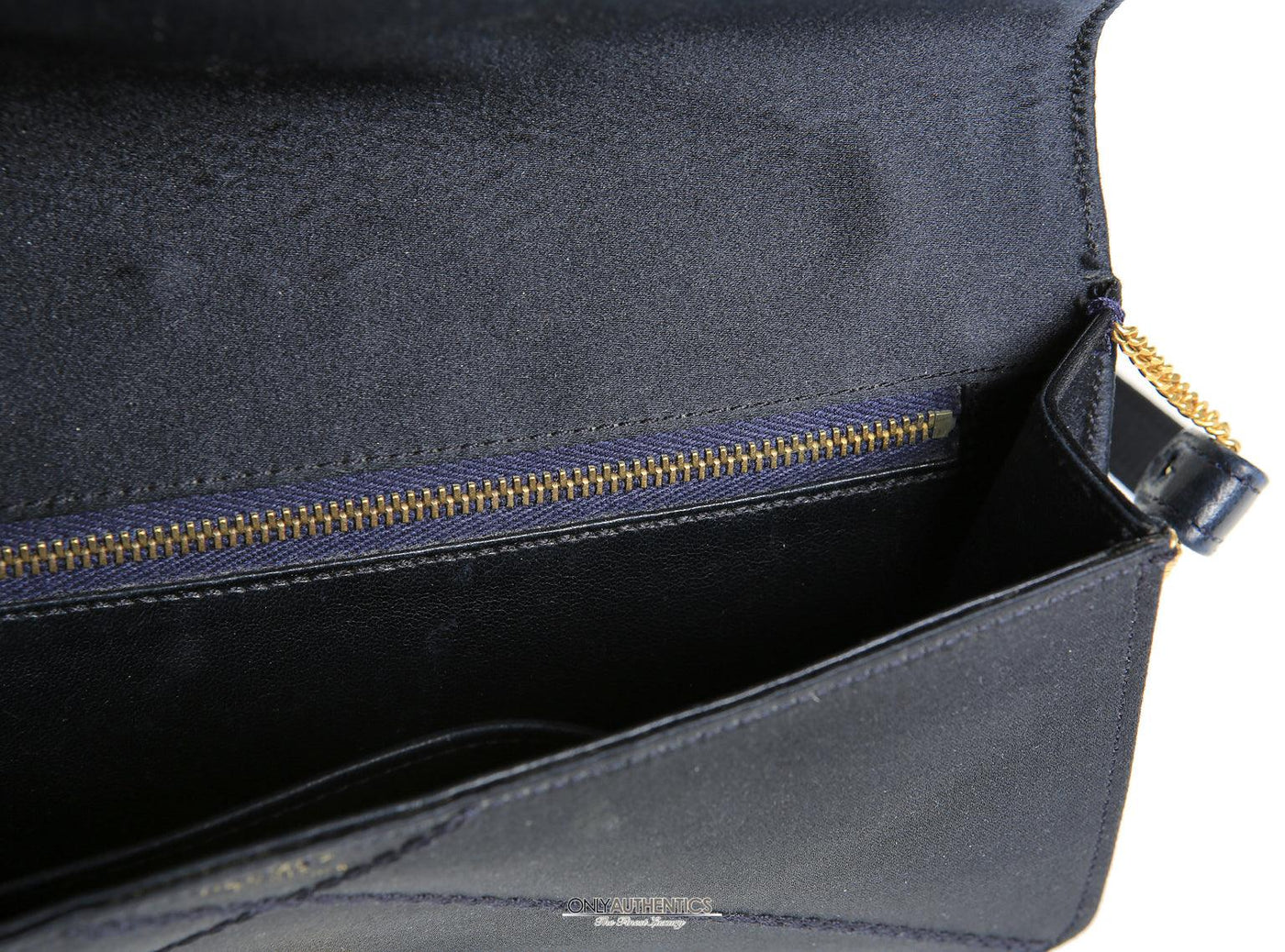 Hermès Navy Blue Satin Evening Bag – Only Authentics