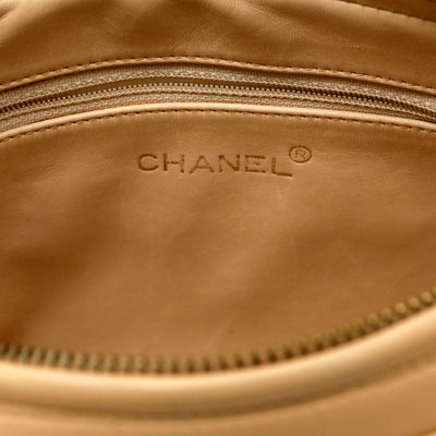 Chanel Beige Quilted Leather Vintage Camera Bag - Only Authentics