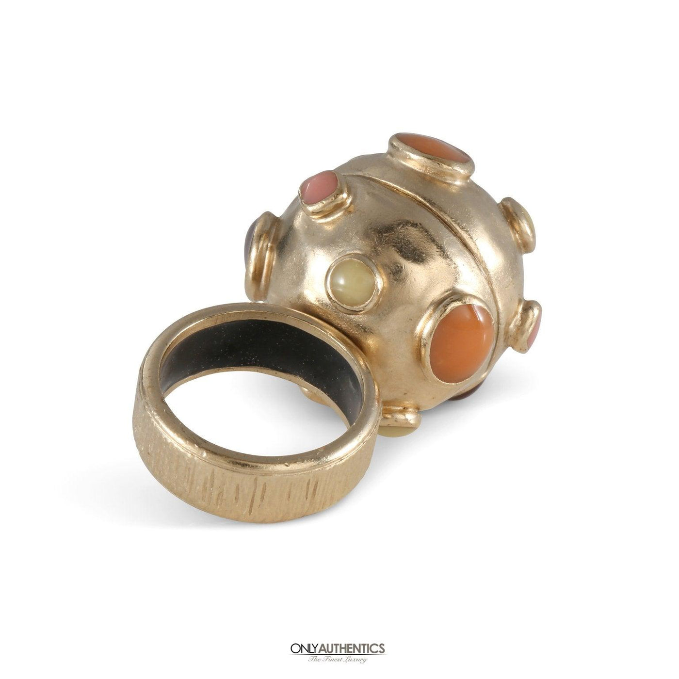 Chanel Gold Orb Ring size 6.5 - Only Authentics