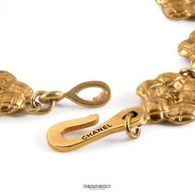 Chanel Gold Camellia Flower Bracelet - Only Authentics
