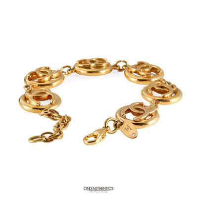 Chanel Gold CC Bracelet - Only Authentics