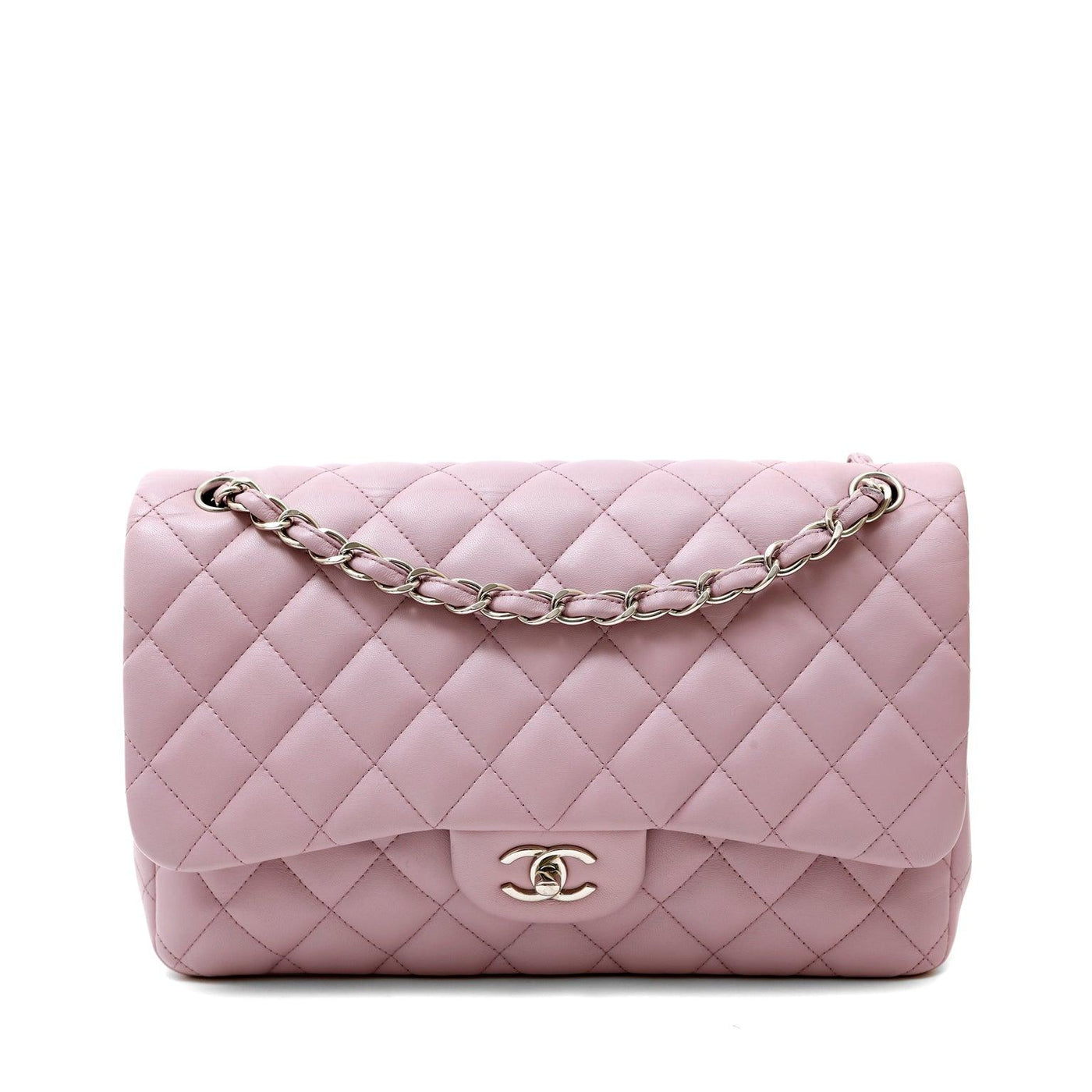 Chanel Lavender Lambskin Jumbo Classic Flap - Only Authentics