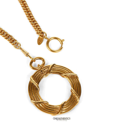 Chanel Gold Rope Magnifier Necklace - Only Authentics