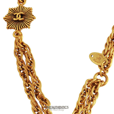 Chanel Gold Chain with CC Pendants - Only Authentics