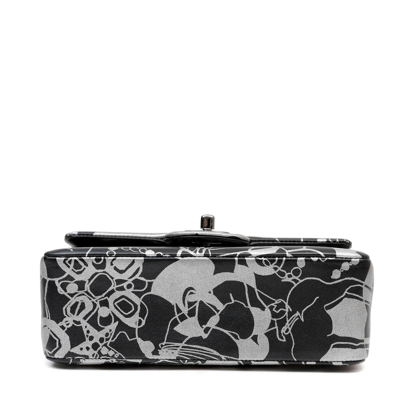 Chanel Black and Silver Lambskin Limited Edition Mini Classic - Only Authentics