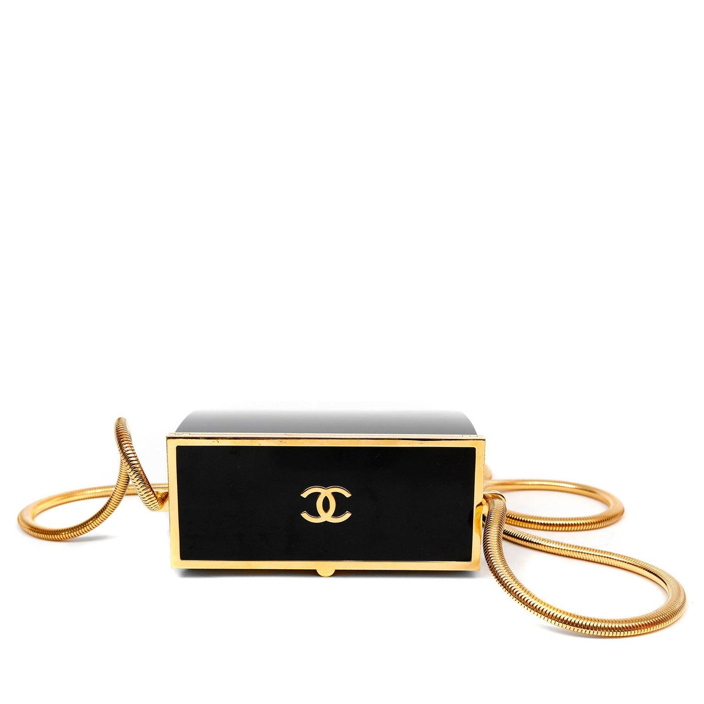 Chanel Black Resin Box Evening Bag - Only Authentics