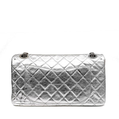 Chanel Metallic Silver Reissue Maxi Flap Bag - Only Authentics