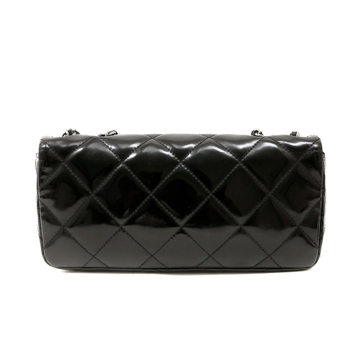 Chanel Black Patent Leather East West Reissue Flap Bag – Only Authentics