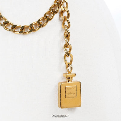 Chanel Perfume Bottle Triple Chain Belt - Only Authentics
