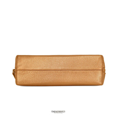 Chanel Rose Gold Leather Pouch - Only Authentics