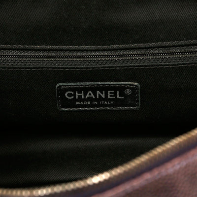 Chanel Purple Caviar Leather Easy Zip Flap Bag - Only Authentics