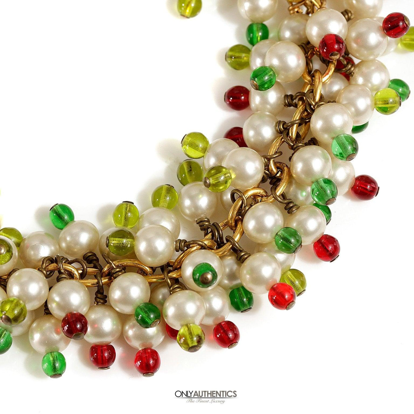 Chanel Gripoix Pearl Cluster Necklace - Only Authentics