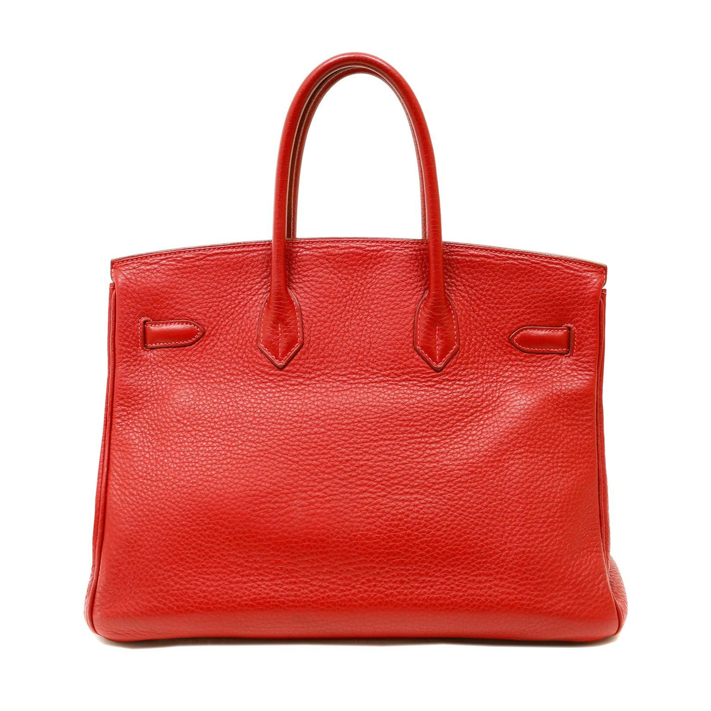 Hermès 35cm Vivid Red Togo Birkin w/ Palladium Hardware - Only Authentics