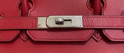 Hermes 30 cm Rouge Garance Epsom Birkin with Palladium - Only Authentics