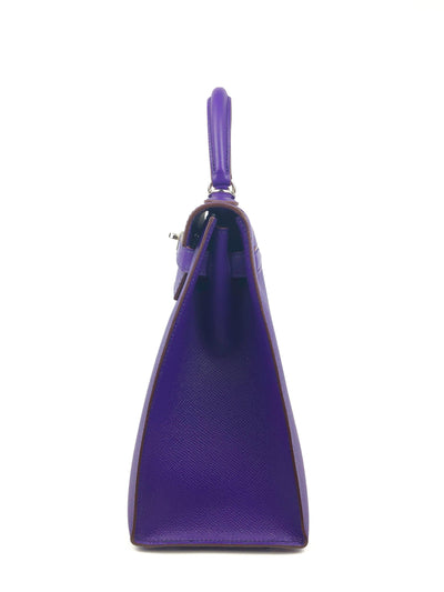 Hermès 32cm Violet Epsom Kelly Sellier - Only Authentics
